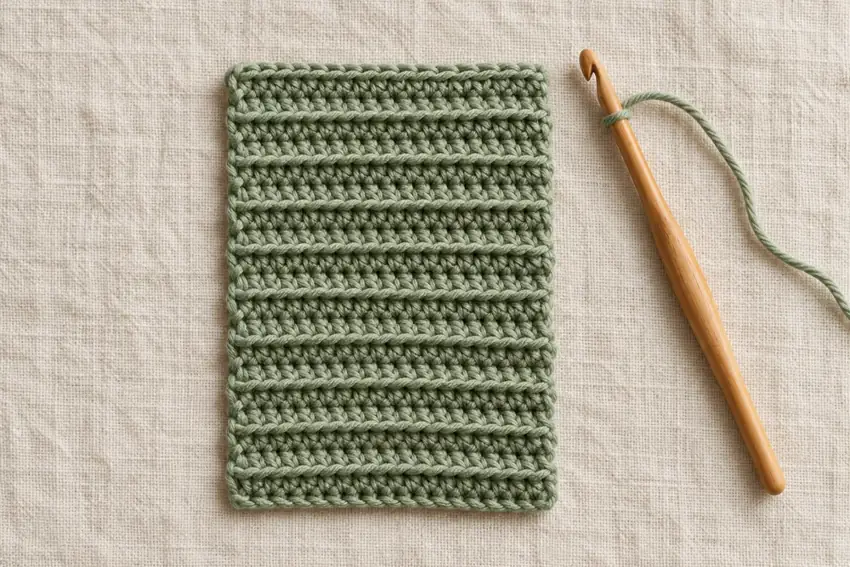 Editorial illustration for A little texture: back-loop ribbing